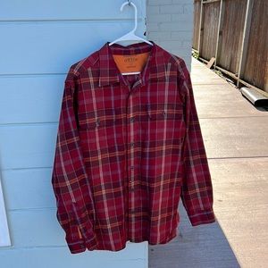 Large Red Orvis Flannel